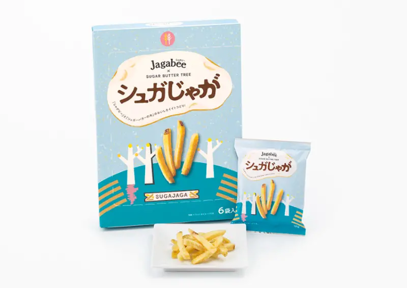 ▲東京車站必買伴手禮!砂糖奶油樹 x Jagabee 砂糖薯條新上市,開賣日、聯名週邊一次看。(株式会社グレープストーン提供)