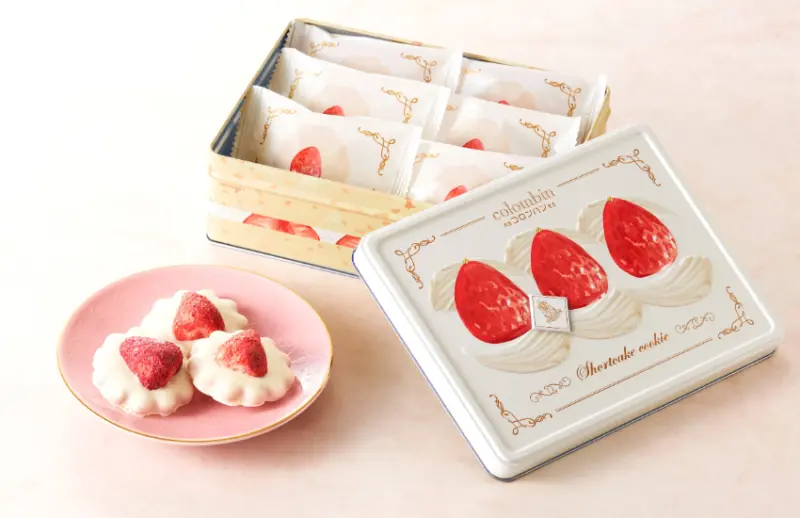 ▲將草莓蛋糕情感與口味濃縮在這一罐精緻餅乾中。