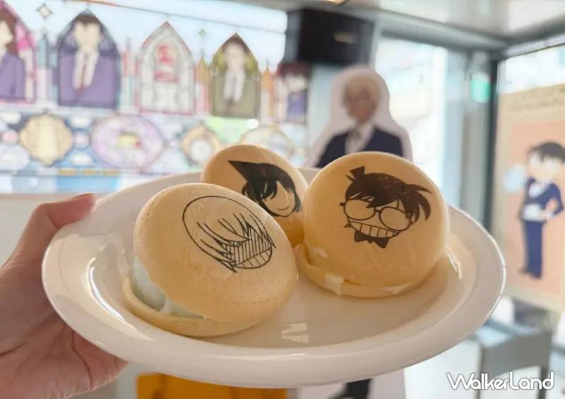 ▲台北柯南主題咖啡廳限定餐點，柯南蝴蝶結造型餐、APTX-4869蕎麥麵、與安室透信州味噌三明治必拍。(攝影：鄭亦庭)