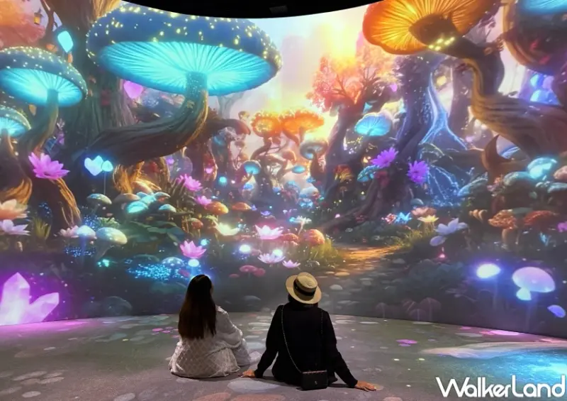 ▲台北愛麗絲沈浸式展覽!12大沉浸式主題展區必拍打卡點。(攝影:鄭亦庭)