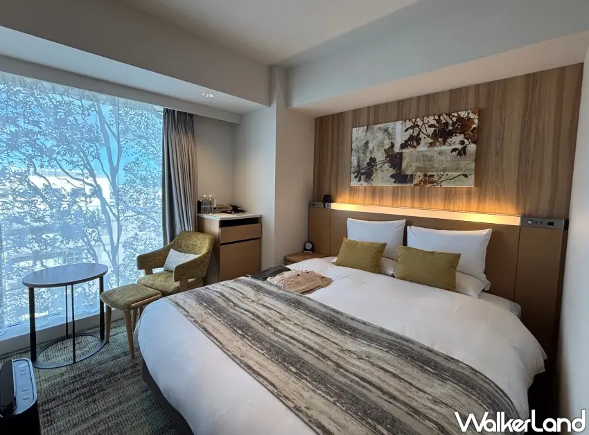 ▲Hotel GrandBach Sendai房間優雅舒適（攝影：楊婷雅）