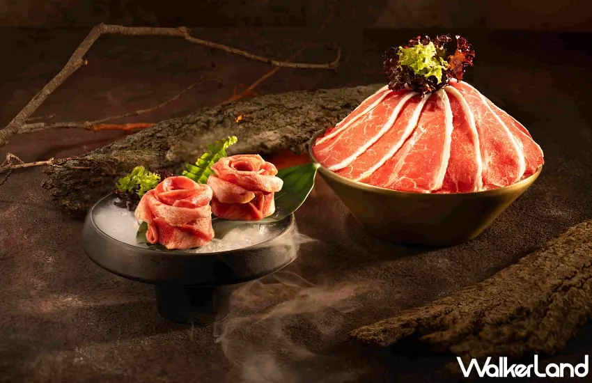 ▲精緻擺盤的肉品如藝術品般呈現,展現撈王對於食材細節與上桌儀式感的講究