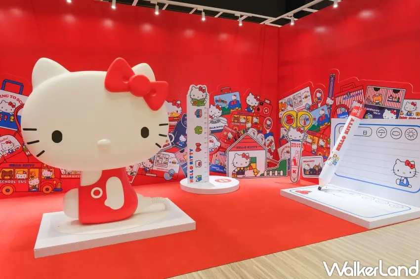 ▲展覽將經典商品變身大型裝置，讓粉絲高喊卡哇伊。（攝影：張人尹）