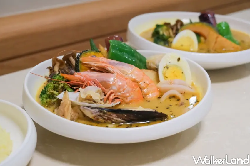 ▲SOUP CURRY KING推初六款湯咖哩選擇,搭配5種辣度(攝影:張人尹)