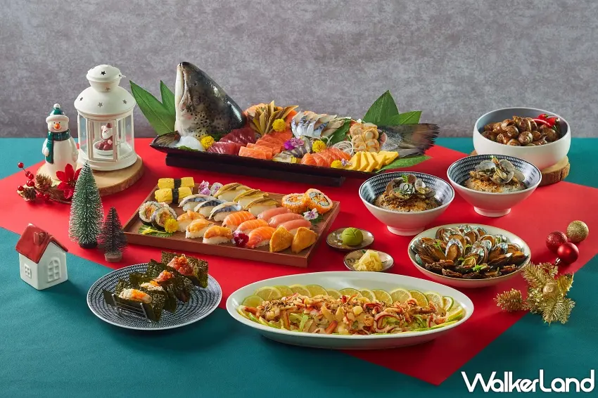 ▲日式餐檯由挪威空運來台的極鮮鮭魚領軍,整尾現切取肉,化為生魚片及炙燒握壽司