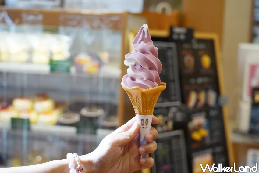 ▲在「蒜山酒莊」也能品嚐山葡萄冰淇淋。（攝影：楊婷雅）