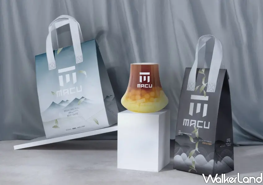 ▲Uber Eats麻古茶坊買一送一，每組再加贈限定款雙杯保冷袋。