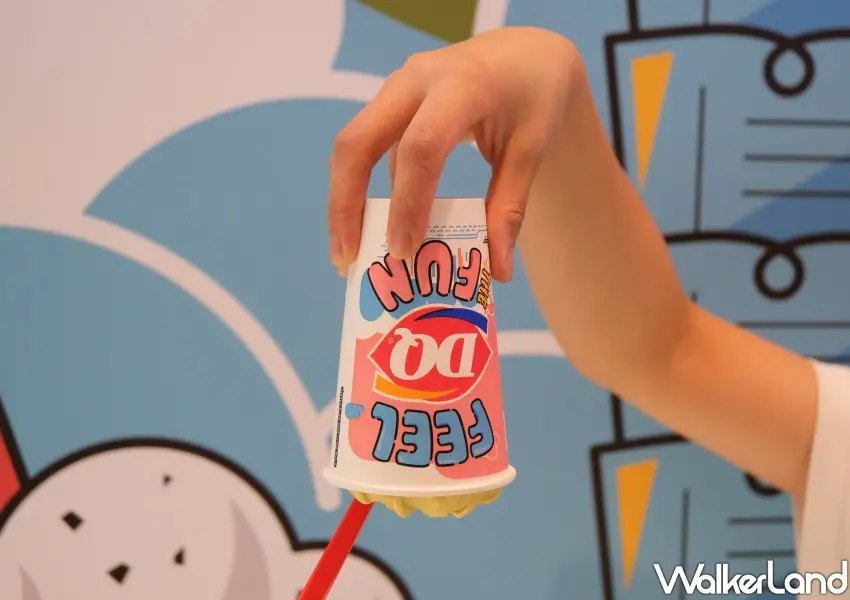 ▲倒杯不灑「DQ暴風雪系列」全面升級,以獨家黃金比例奶漿打造出綿密輕盈的口感。(攝影:鄭雅之)