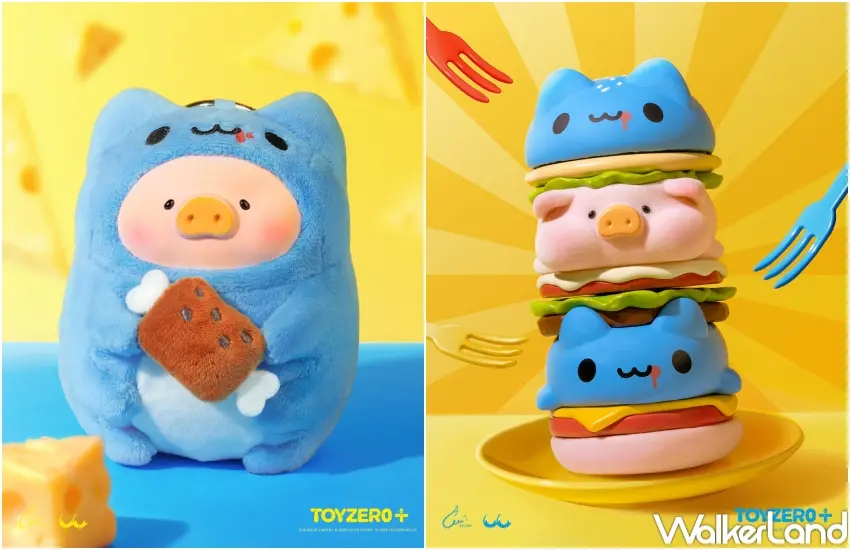 ▲貓貓蟲咖波與LuLu聯名,疊疊樂漢堡與毛絨掛件限量開賣。