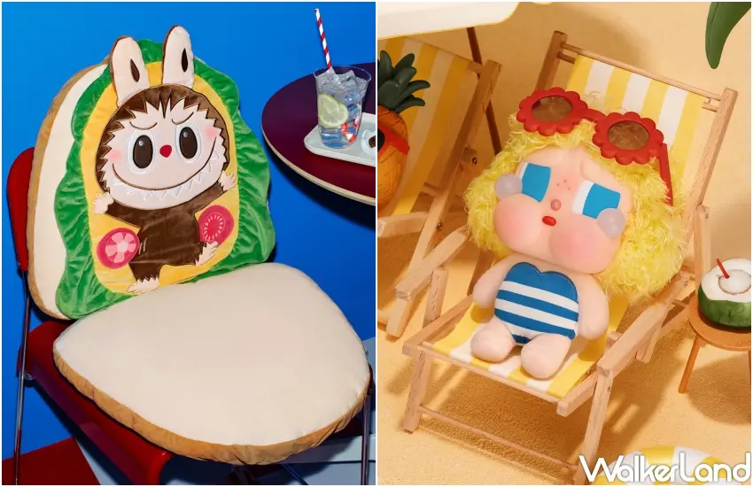 ▲LABUBU化身三明治泡麵,CRYBABY度假系列周邊同步上架。