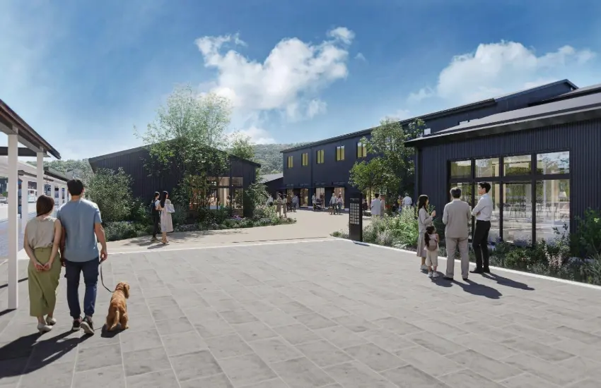 ▲商務飯店、溫泉旅館也是這個商場的一大亮點，吃喝玩買之餘也可以在這裡好好休憩一晚。