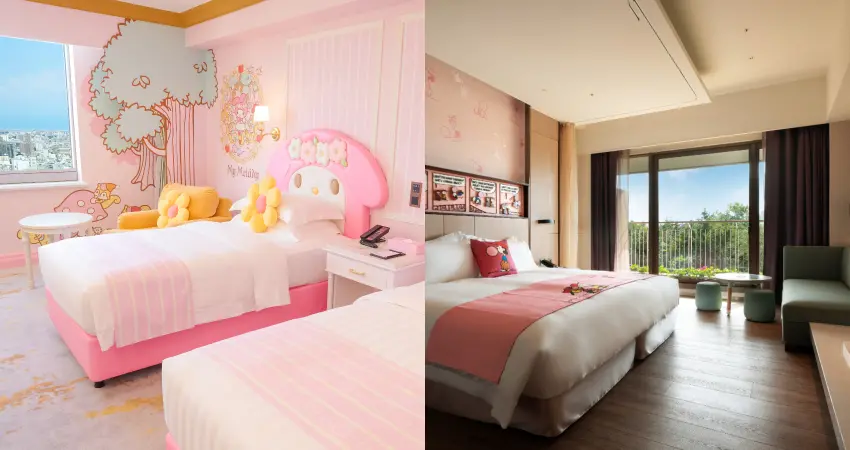 ▲知名飯店史努比、三麗鷗主題房型或角色IP好禮