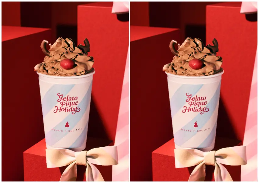 ▲草莓可麗餅必吃!日本 gelato pique cafe 聖誕節新品來了,草莓聖誕熊可麗餅超可愛。