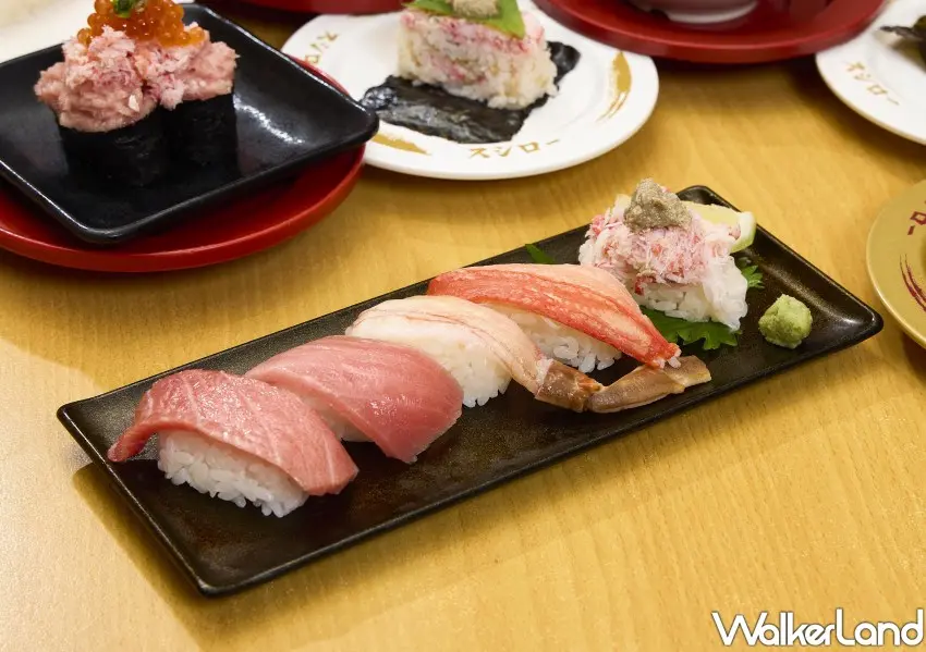 ▲壽司郎「奢華蟹鮪拼盤」五款頂級食材豪華集結。