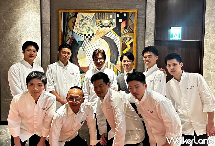 ▲朝比奈悟主廚率領廚師、甜點師到侍酒師等10名團隊成員遠道而來 ,力求將二星餐廳的精神原汁原味呈現給高雄的饕客