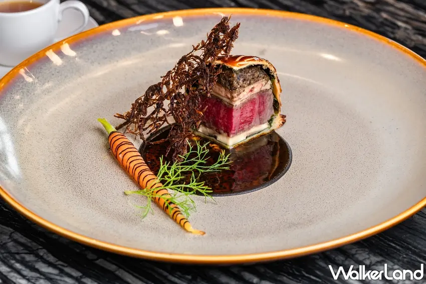 ▲東京二星主廚朝比奈悟的日本黑毛和牛威靈頓