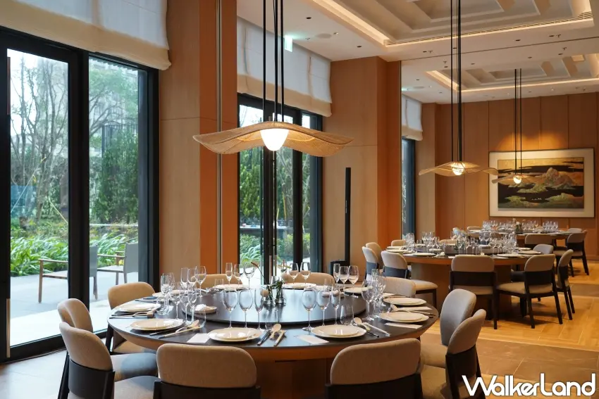 ▲「新北北海溫泉洲際酒店」中餐廳包廂。(攝影:楊婷雅)