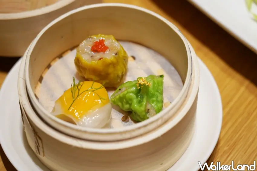 ▲「新北北海溫泉洲際酒店」中餐廳料理「乘龍福星三寶點」。(攝影:楊婷雅)