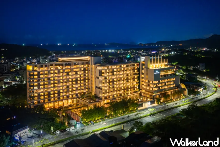 ▲台灣第三間洲際酒店「新北北海溫泉洲際酒店」插旗新北金山。（新北北海溫泉洲際酒店提供）