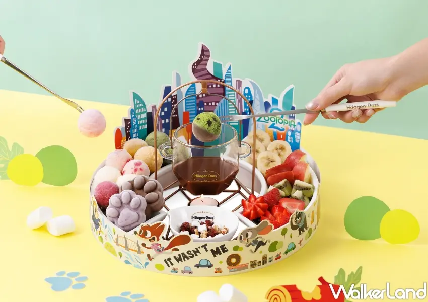 ▲冰淇淋火鍋限定超萌萌爪冰,內用可加價100元任選兩份飲品。