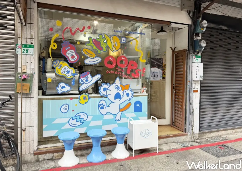 ▲中山站赤峰街超可愛貓咪展！日本插畫家tama「oops!」個展免費參觀，tamaneko原畫超療癒貓奴必拍。(攝影：鄭亦庭)