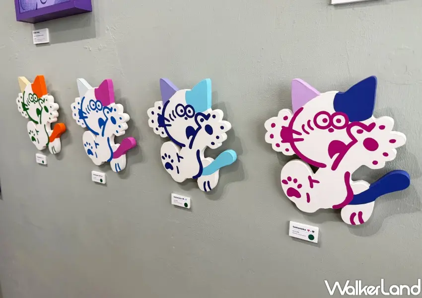 ▲中山站赤峰街必逛貓咪展！tamaneko原畫、周邊一次看，超可愛插畫療癒爆棚，台北貓奴打卡新景點。(攝影：鄭亦庭)