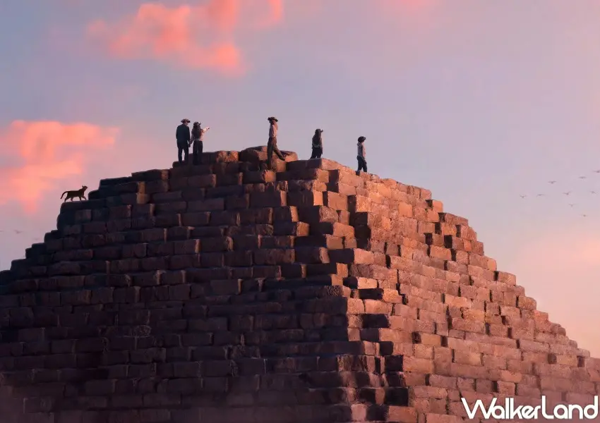 ▲奇美博物館VR體驗1:1還原古夫金字塔!VR帶你走訪禁地王后密室、登上古夫金字塔頂端。