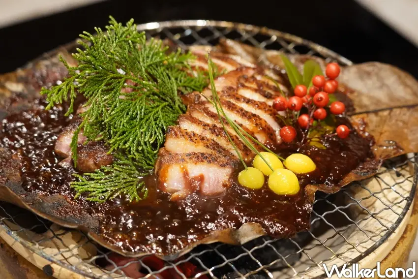 ▲「新庄宿 須貝邸」晚餐呈現「里山料理」的精髓。（攝影：楊婷雅）