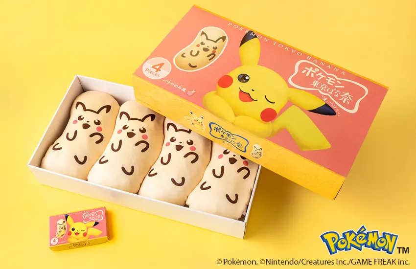 ▲「皮卡丘東京香蕉芭娜娜」等比例放大,打造出皮卡丘東京香蕉芭娜娜超大尺寸盒裝抱枕。