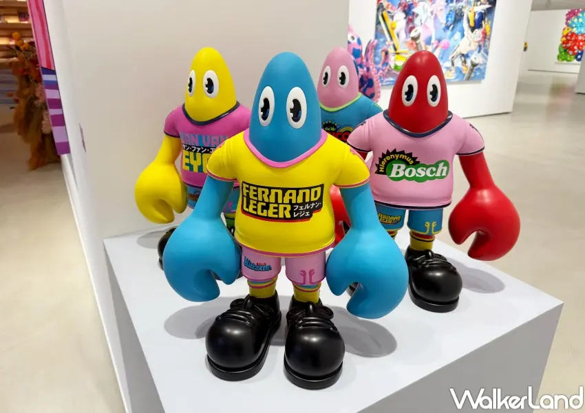 ▲英國普普藝術家菲利普・考爾伯特展覽在台北內湖，超可愛龍蝦雕塑免費逛。(攝影：鄭亦庭)