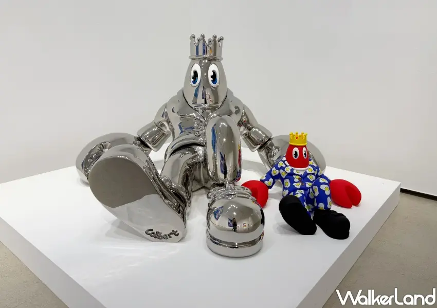 ▲台北內湖免費看龍蝦展！懶惰龍蝦等多款造型龍蝦雕塑一次看。(攝影：鄭亦庭)