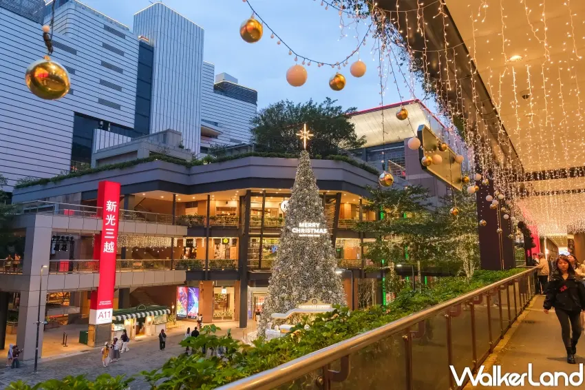 ▲信義區光廊有20,000條燈飾打造六本木氛圍。（攝影：張人尹）