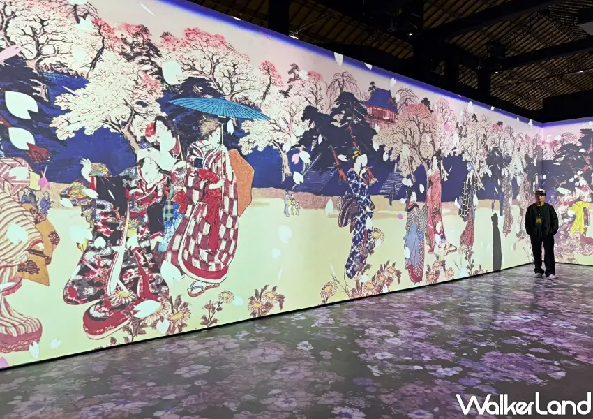 ▲高雄駁二《會動的浮世繪展》9大主題展區!美人、武士、英雄與富士山絕景一次打卡,照片為台北松菸站展場圖。(攝影:鄭亦庭)