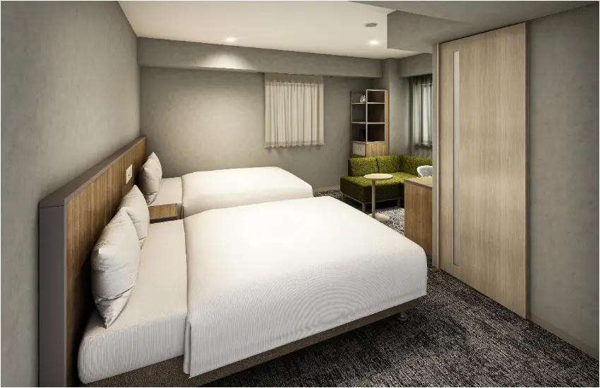 ▲除了各種房型以外，Hotel Gran Cerezo鹿兒島天文館的13樓還有大浴場與人工碳酸泉。