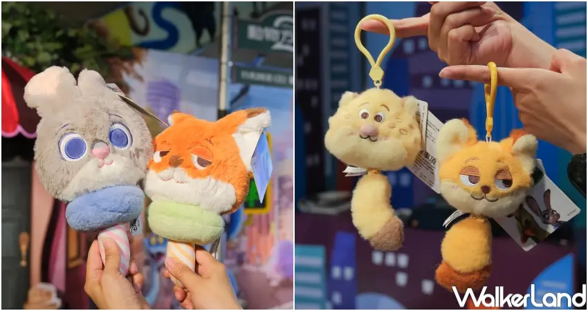 ▲茱蒂尼克與洪金豹周邊，多樣品項滿足粉絲收藏需求。（攝影：張人尹）