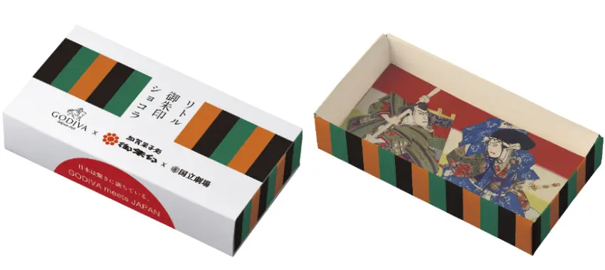 ▲包裝更特別採用GODIVA與國立劇場合作計畫的設計,從外觀就能感受日本傳統藝能的美好。