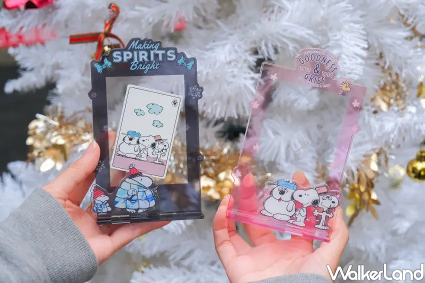 ▲史努比75週年快閃周邊，壓克力框必買。（攝影：張人尹）