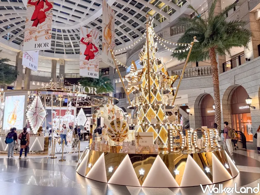 ▲BELLAVITA寶麗廣塲中庭,盛大打造「迪奧奇幻星願限定快閃店」。(攝影:張人尹)