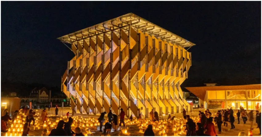 岡山打卡景點！GREENable HIRUZEN 隈研吾操刀風之葉，隱藏版人孔蓋卡要收藏。