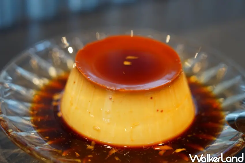 ▲布丁帶有微微的奶香。（攝影：楊婷雅）