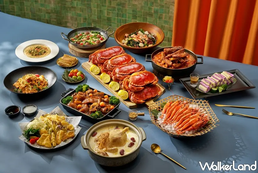 ▲萬豪旅享家必看！台北國泰萬怡酒店推韓風美食與蔬食「飛饗」，享受不用出國的旅行風味。