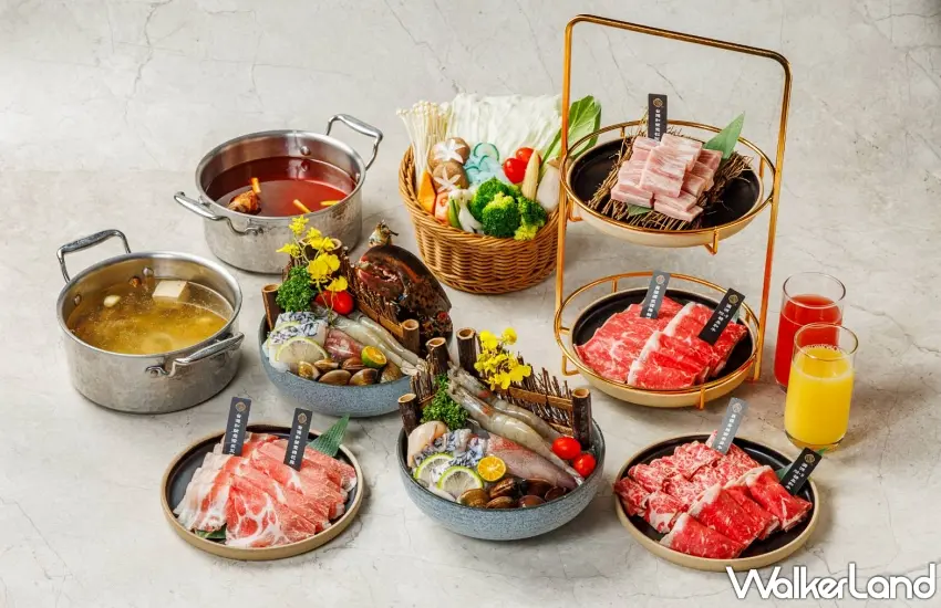 ▲飯店主餐廳「老丸家EX極致鍋物」，嚴選嘉楠集團的優質肉品與屏東在地直送的蔬食