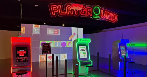 板橋展覽免費玩遊戲機！府中站4層樓超感官影像體驗展，復古遊戲機免費玩。