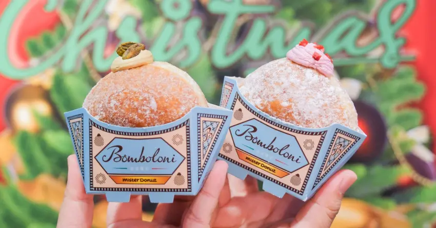 生甜甜圈沒退燒！Mister Donut推「波波隆尼」爆餡開心果甜甜圈，買5送1聖誕優惠。