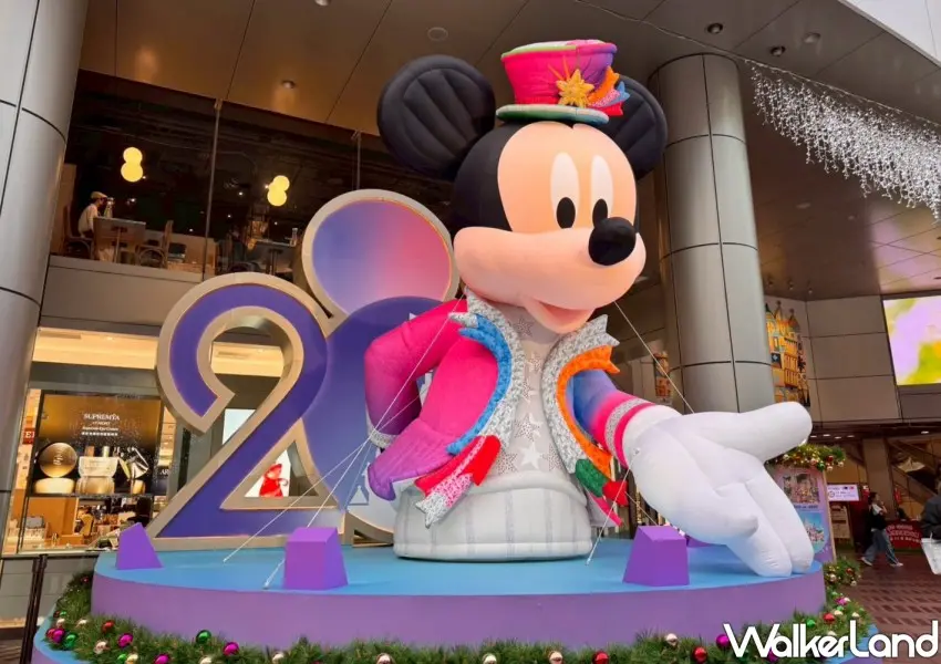 ▲台北SOGO忠孝館聖誕節打造巨大米奇。