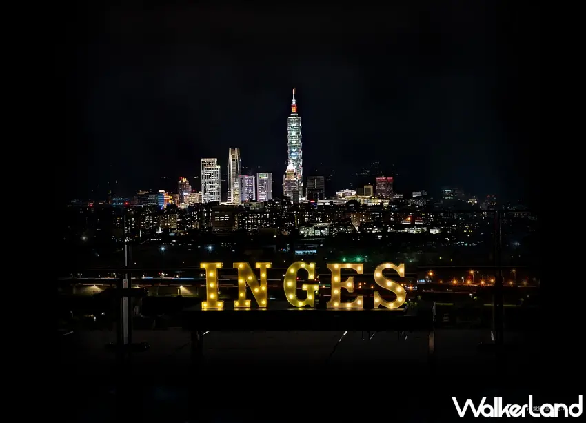 ▲台北萬豪INGE’S Bar & Grill戶外露臺遠眺台北101煙火