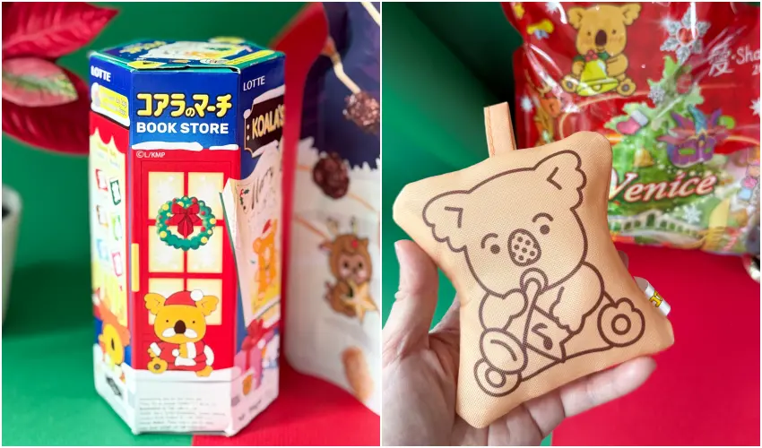 ▲7-11可愛零食小物，聖誕節樂天小熊餅乾必買。