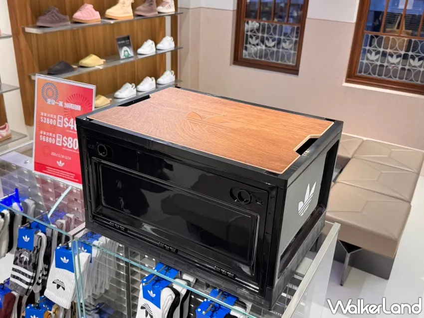 ▲開幕慶期間，單筆消費滿 6000 元，即贈三葉草摺疊收納箱乙個 / 攝影：張人尹