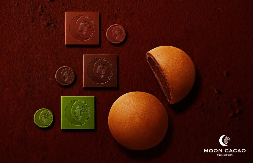 ▲極致薄片呈現可可的純粹,口味包含苦甜、牛奶與抹茶,像三種不同的月夜情緒。