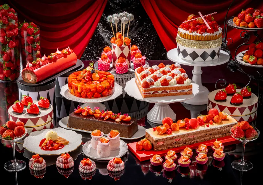 ▲日本草莓吃到飽！名古屋希爾頓酒店 超過14種草莓甜點、新鮮草莓無限暢吃。